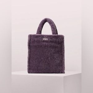 Kate Spade Sam Fluffy North South Crossbody Tote in Orchid